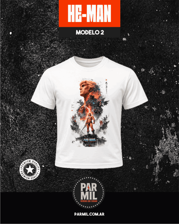 Remeras He-man Par Mil Modelo 2 Remeras He-Man
