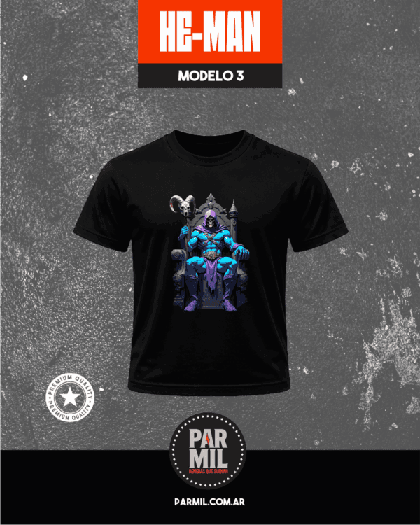 Remeras He-man Par Mil Modelo 3 Remeras He-Man