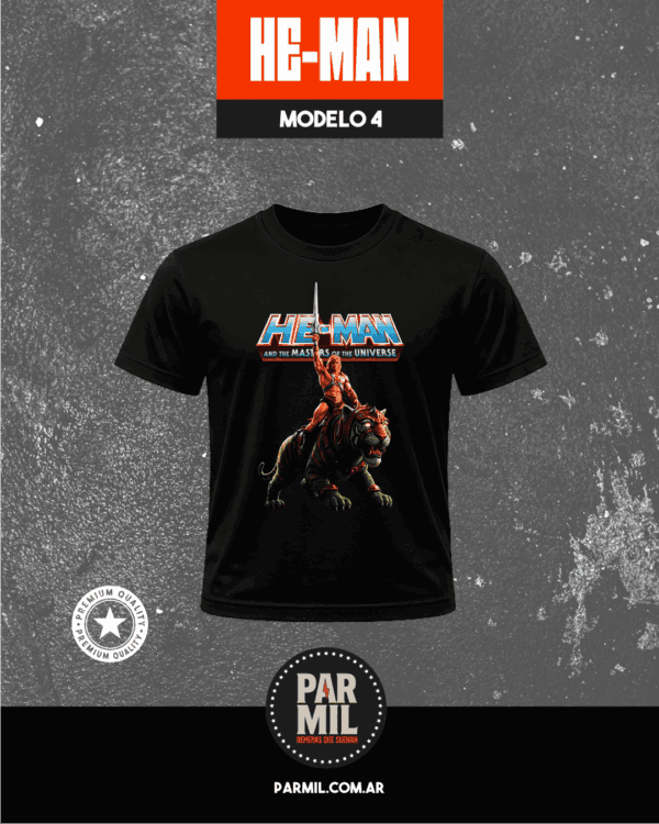 Remeras He-man Par Mil Modelo 4 Remeras He-Man