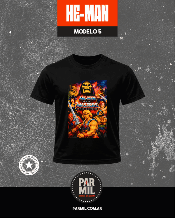 Remeras He-man Par Mil Modelo 5 Remeras He-Man