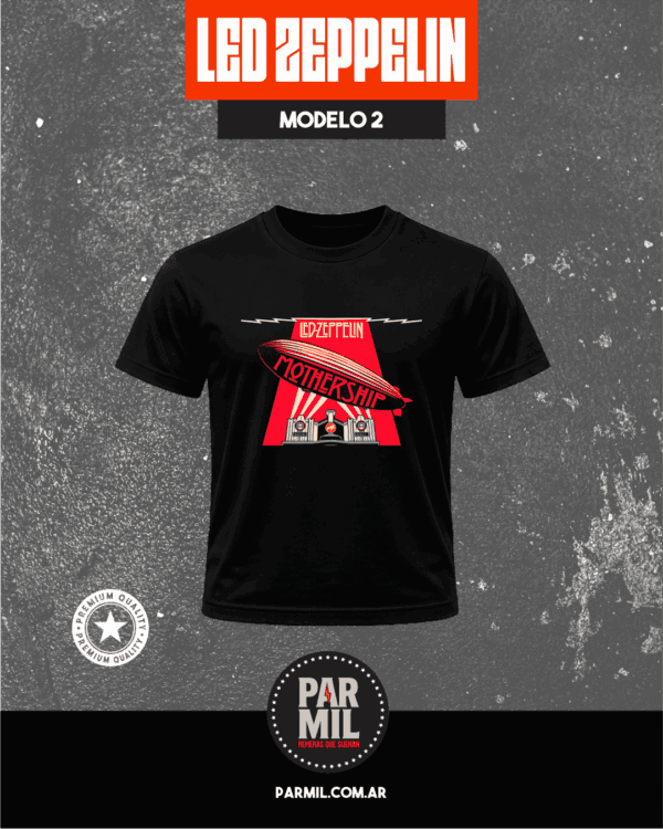 Remeras Par Mil - Led Zeppelin Modelo 2 Remeras Led Zeppelin
