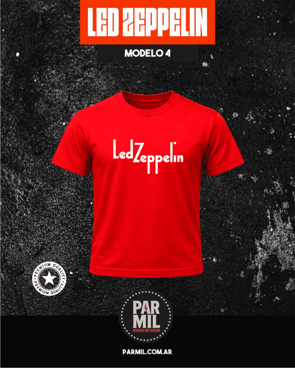 Remeras Par Mil - Led Zeppelin Modelo 4 Remeras Led Zeppelin