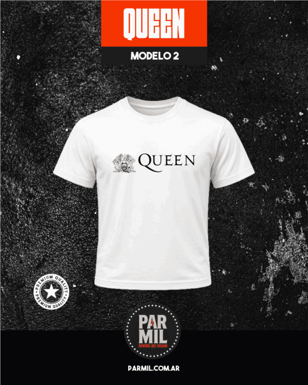 Remeras Par Mil - Queen Modelo 2 Remeras Queen