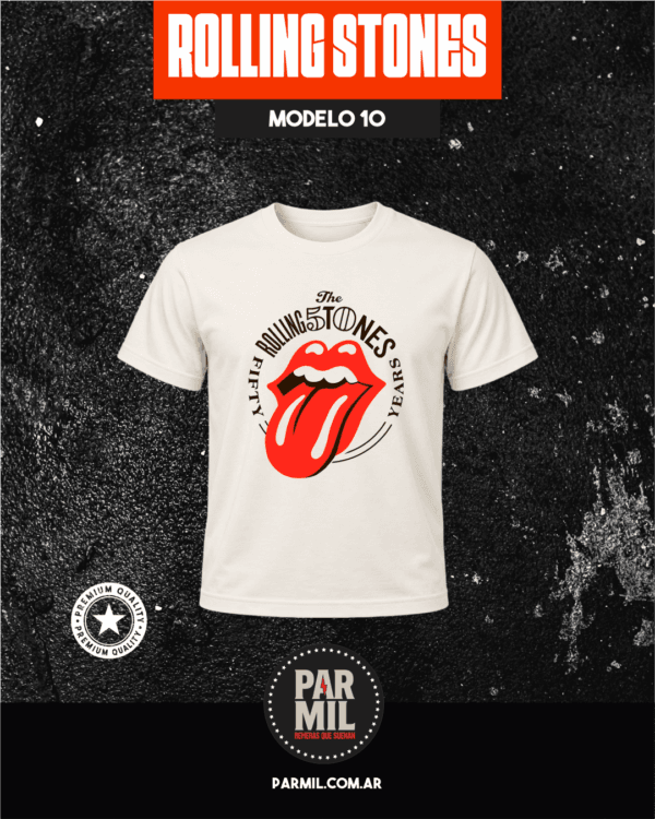 Remeras Par Mil - Rolling Stones Modelo 10 Remeras The Rolling Stones
