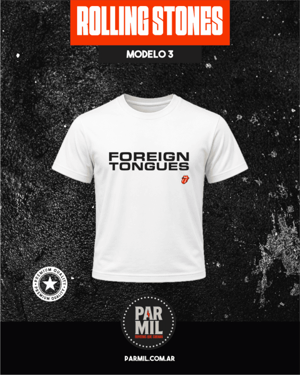 Remeras Par Mil - Rolling Stones Modelo 3 Remeras The Rolling Stones