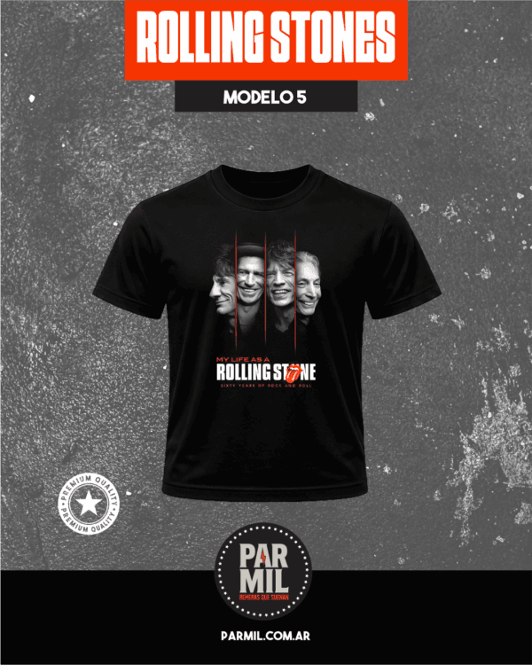 Remeras Par Mil - Rolling Stones Modelo 5 Remeras The Rolling Stones