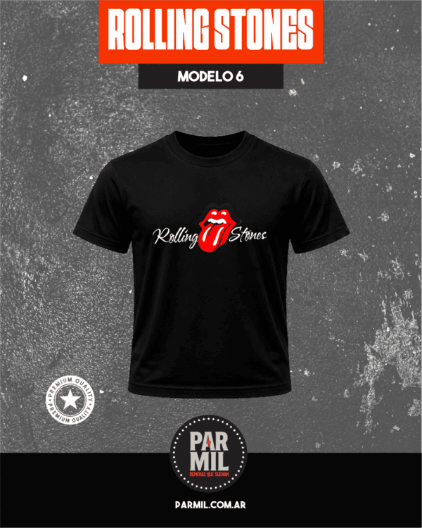 Remeras Par Mil - Rolling Stones Modelo 6 Remeras The Rolling Stones