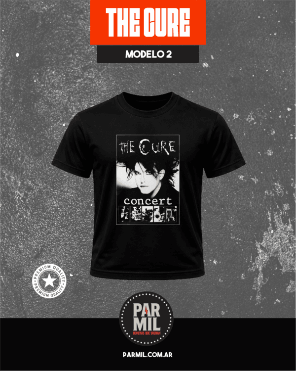 Remeras Par Mil - The Cure Modelo 2 Remeras The Cure