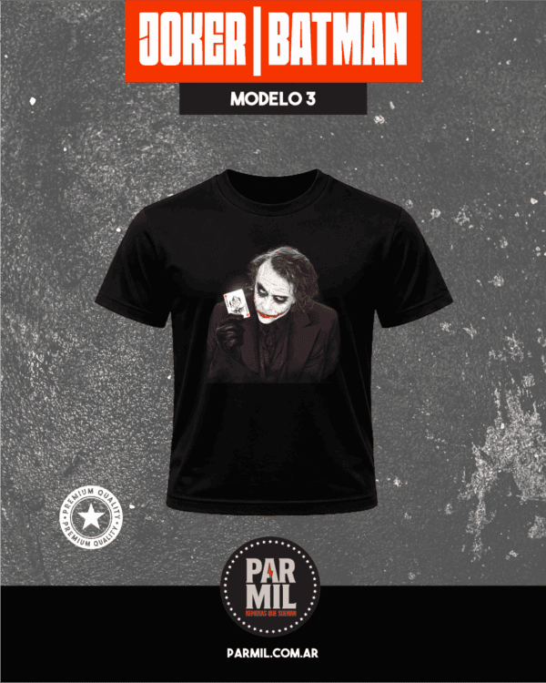 Remeras Joker & Batman Modelo 3 Remeras Batman & Joker