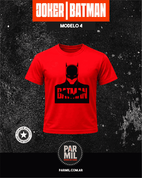 Remeras Joker & Batman Modelo 4 Remeras Batman & Joker