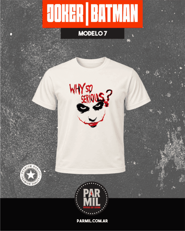 Remeras Joker & Batman Modelo 7 Remeras Batman & Joker