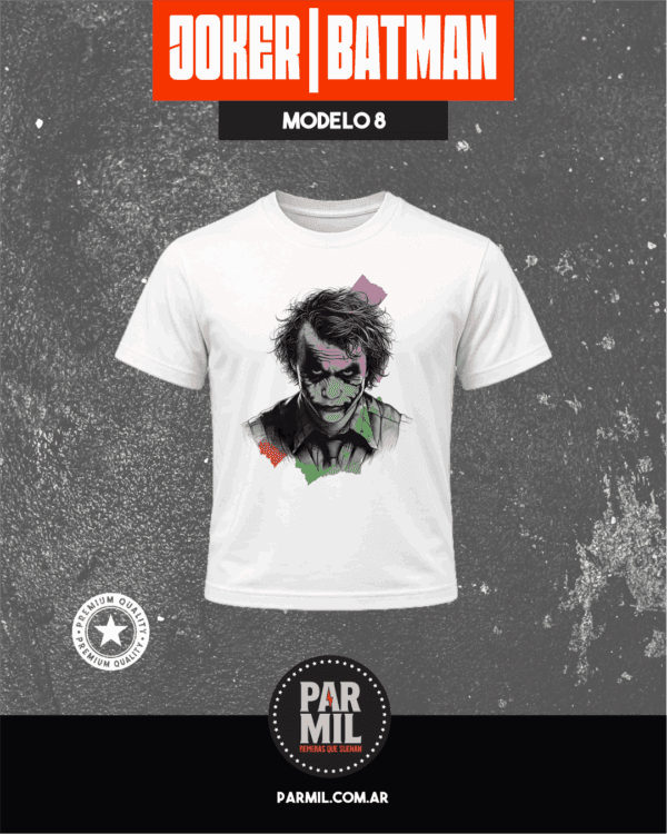 Remeras Joker & Batman Modelo 8 Remeras Batman & Joker