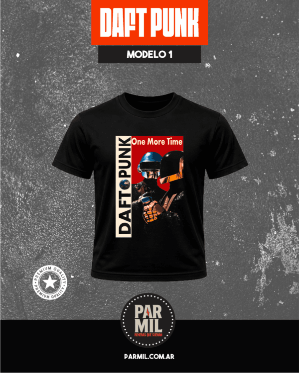 Remeras Par Mil - Daft Punk Modelo 1 Remeras Daft Punk