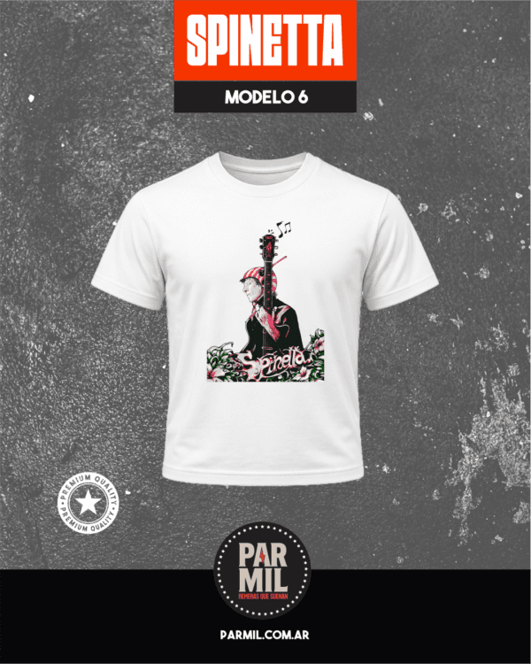 Remeras Par Mil - Luis Alberto Spinetta Modelo 6 Remeras Luis Alberto Spinetta