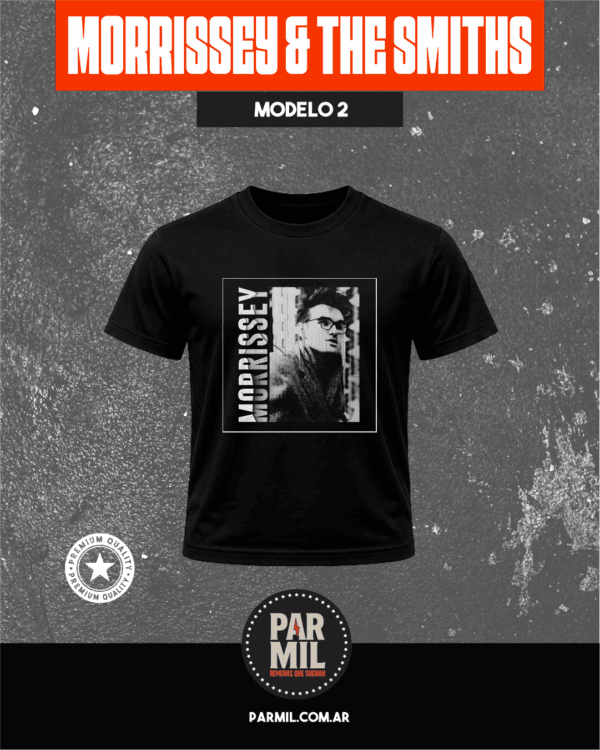 Remeras Par Mil - Morrissey & The Smiths Modelo 2 Remeras Morrissey & The Smiths