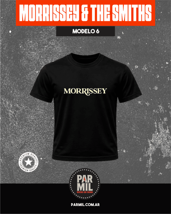 Remeras Par Mil - Morrissey & The Smiths Modelo 6 Remeras Morrissey & The Smiths