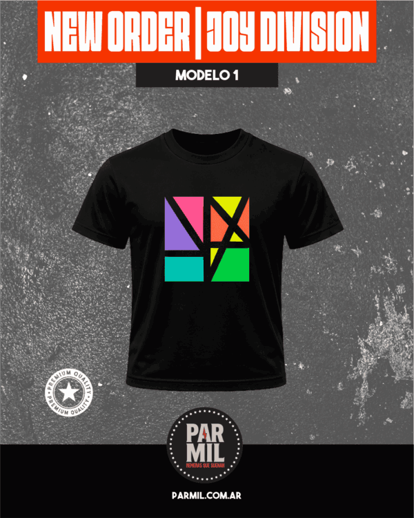 Remeras Par Mil - New Order Joy Division Modelo 1 Remeras New Order | Joy Division