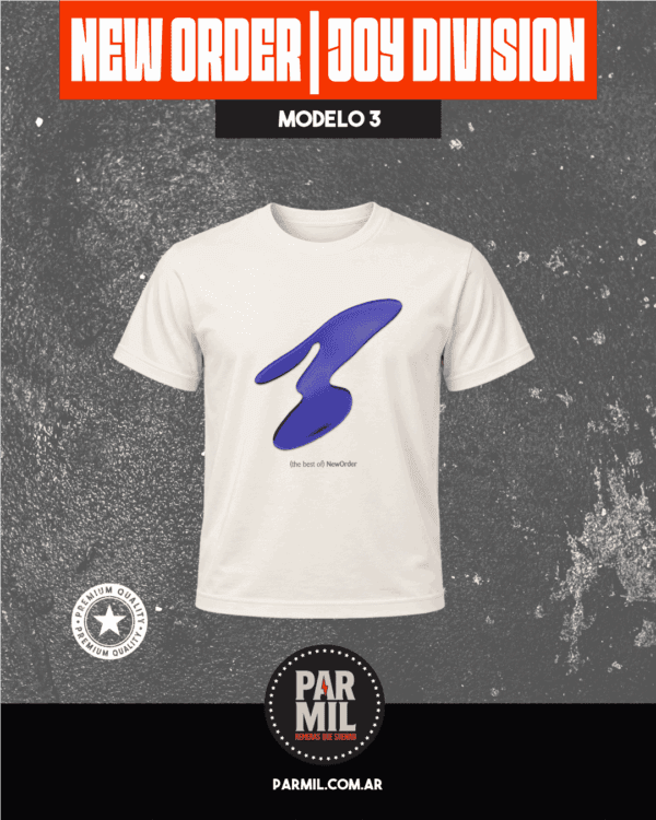 Remeras Par Mil - New Order Joy Division Modelo 3 Remeras New Order | Joy Division