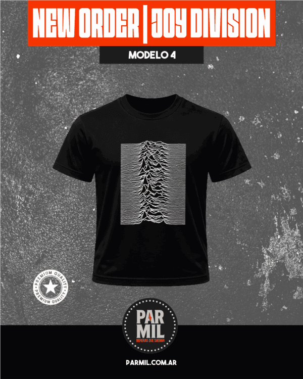 Remeras Par Mil - New Order Joy Division Modelo 4 Remeras New Order | Joy Division