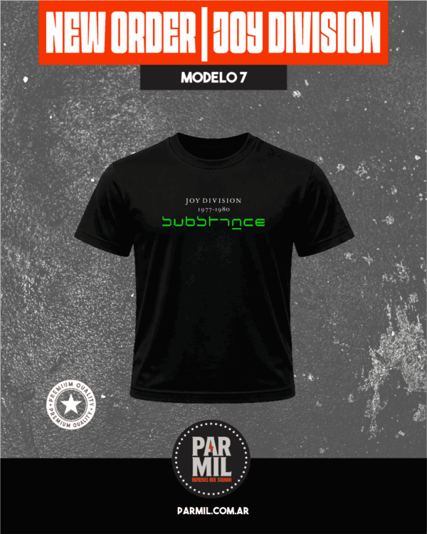 Remeras Par Mil - New Order Joy Division Modelo 7 Remeras New Order | Joy Division