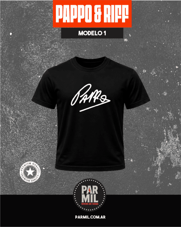 Remeras Par Mil - Pappo´s Blues & Riff Modelo 1 Remeras Pappo´s Blues & Riff