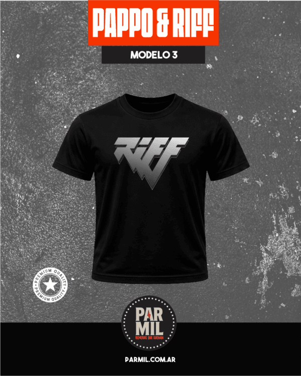 Remeras Par Mil - Pappo´s Blues & Riff Modelo 3 Remeras Pappo´s Blues & Riff