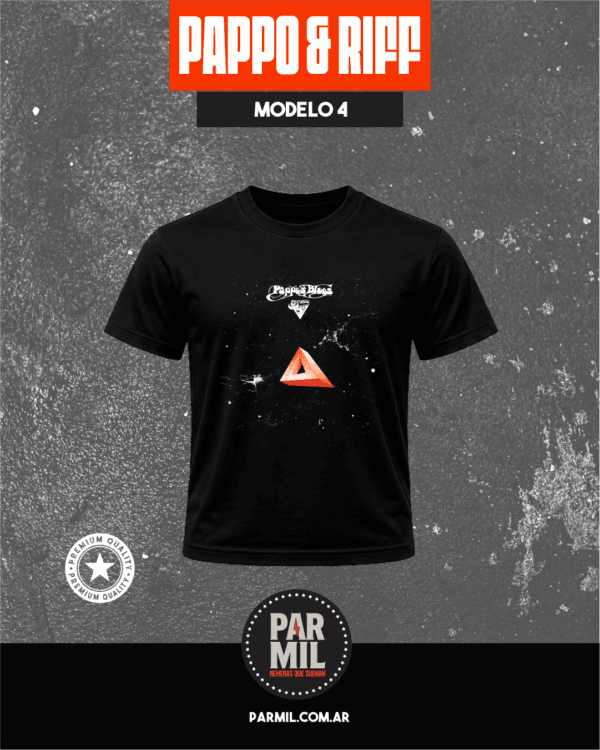 Remeras Par Mil - Pappo´s Blues & Riff Modelo 4 Remeras Pappo´s Blues & Riff