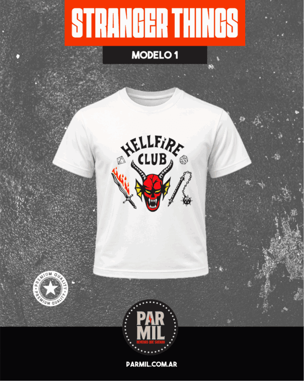 Remeras de Stranger Things Modelo 1 Remeras Stranger Things
