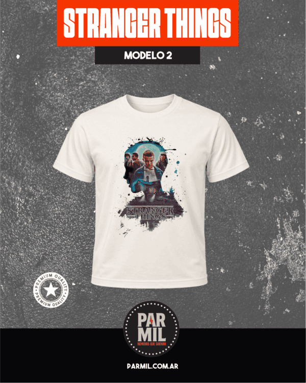 Remeras de Stranger Things Modelo 2 Remeras Stranger Things