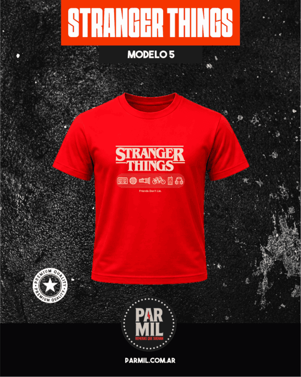 Remeras de Stranger Things Modelo 5 Remeras Stranger Things