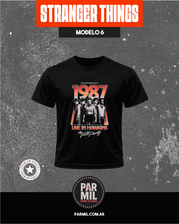 Remeras de Stranger Things Modelo 6 Remeras Stranger Things