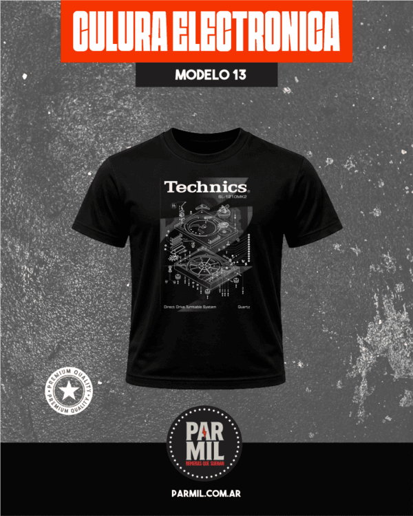 Remeras Par Mil - Cultura Electronica Modelo 13 Remeras Cultura Electronica