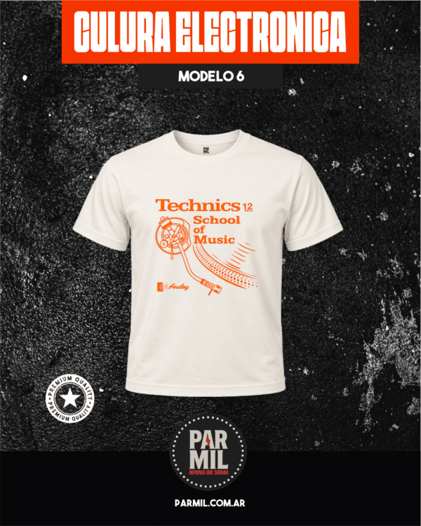Remeras Par Mil - Cultura Electronica Modelo 6 Remeras Cultura Electronica