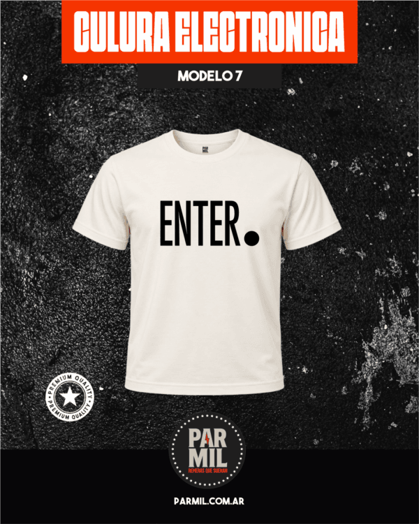 Remeras Par Mil - Cultura Electronica Modelo 7 Remeras Cultura Electronica